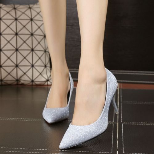 Chaussures de printemps femme en PU pointu ouverture profonde- semelle caoutchouc - Ref 1002585