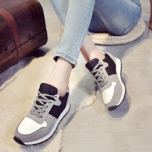 Chaussures de printemps femme en PU ronde ouverture profonde, avec lacets, Modèles mélangées - semelle caoutchouc Ref