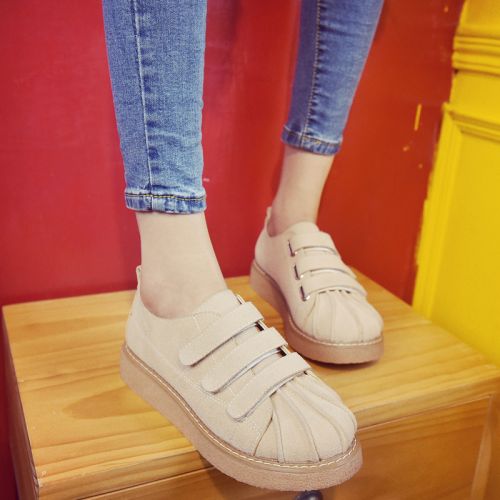Chaussures de printemps femme en PU ronde avec lacets, Génoise - semelle polyuréthane Ref 1002598