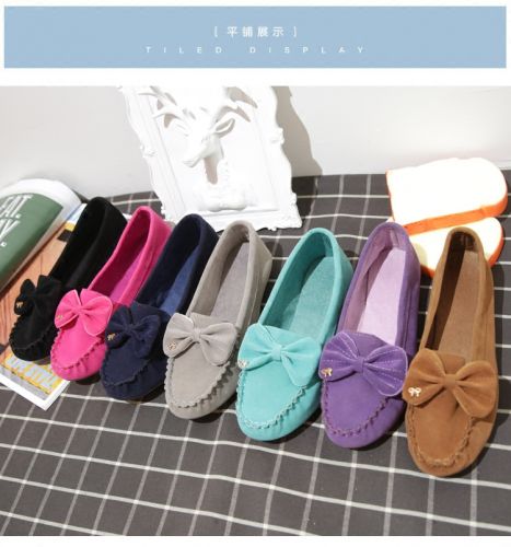 Chaussures de printemps femme en Xi Shi Cashmere ronde arc, ouverture profonde- semelle caoutchouc - Ref 1002643