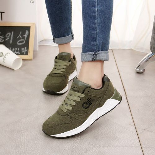 Chaussures de printemps femme en FURREZIO ronde avec lacets - semelle caoutchouc Ref 1002654