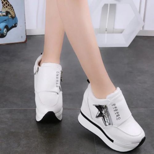 Chaussures de printemps femme en PU ronde Modèles mélangées, Wedges, Génoise - semelle polyuréthane Ref 1002683