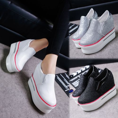 Chaussures de printemps femme en PU ronde Wedges, Génoise, étanche - semelle polyuréthane Ref 1002690