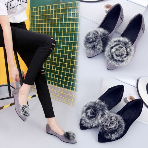 Chaussures de printemps femme en pointu houppe - semelle caoutchouc Ref 1002695