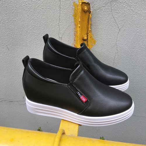 Chaussures de printemps femme en PU ronde ouverture profonde- loisir - semelle caoutchouc Ref 994147