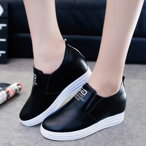 Chaussures de printemps femme en PU ronde Génoise, étanche - semelle caoutchouc Ref 994151