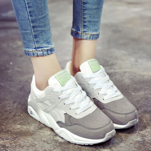 Chaussures de printemps femme en vache, Nubuck, ronde avec lacets - Ref 994158