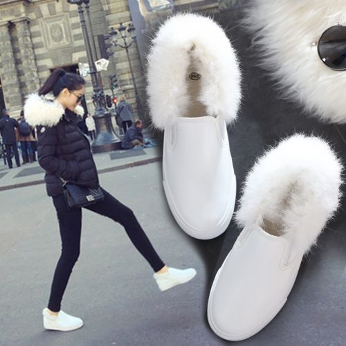 Chaussures de printemps femme en fibre Superfine ronde - loisir semelle caoutchouc Ref 994175