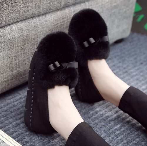 Chaussures de printemps femme en fibre Superfine ronde - semelle caoutchouc Ref 994177