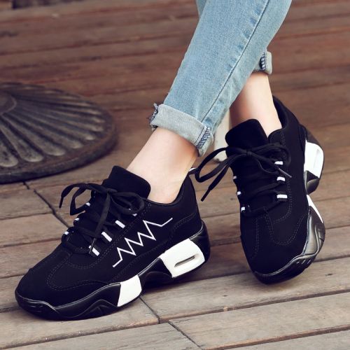 Chaussures de printemps femme en Cuir spatial ronde - semelle polyuréthane Ref 994192