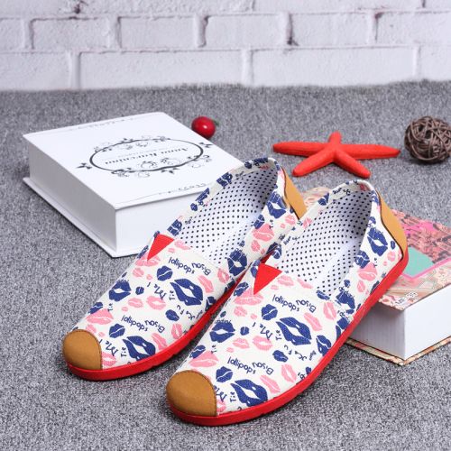 Chaussures de printemps femme en tissu ronde - semelle PVC Ref 994212