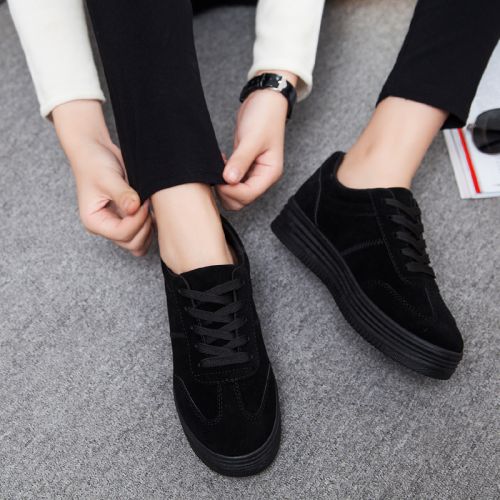 Chaussures de printemps femme en fibre Superfine ronde ouverture profonde, avec lacets, Génoise, T-zone cambrure - se