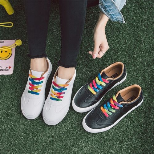 Chaussures de printemps femme en fibre Superfine DD&AMPOO ronde avec lacets, Avec une combinaison fines - semelle caoutc