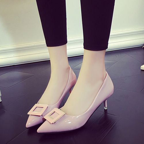 Chaussures de printemps femme en PU pointu - semelle caoutchouc Ref 994266