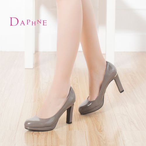Chaussures de printemps femme en PU DAPHNE ronde ouverture profonde- semelle caoutchouc - Ref 994307