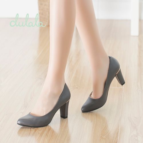 Chaussures de printemps femme en PU DAPHNE ronde ouverture profonde, - semelle caoutchouc Ref 994323