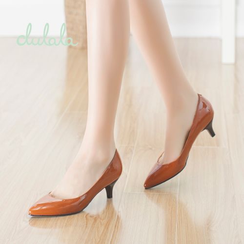 Chaussures de printemps femme en PU DAPHNE pointu ouverture profonde, - semelle caoutchouc Ref 994328