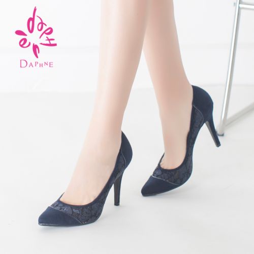 Chaussures de printemps femme en tissu DAPHNE pointu ouverture profonde- élégant - semelle caoutchouc Ref 994341