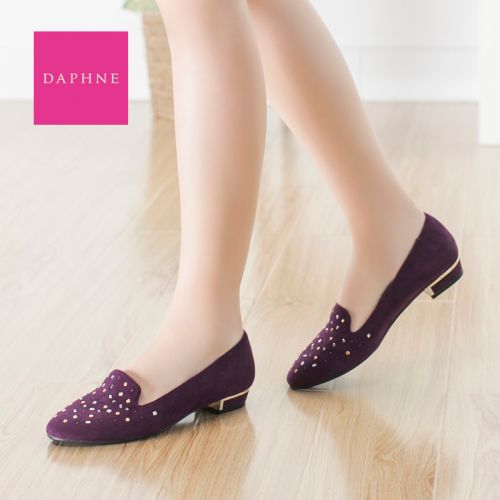 Chaussures de printemps femme en tissu DAPHNE ronde avec perles, - Ref 994344