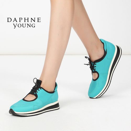 Chaussures de printemps femme en tissu DAPHNE ronde creux - loisir semelle EVA Ref 994357