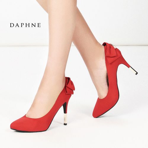 Chaussures de printemps femme en tissu DAPHNE pointu ouverture profonde- élégant - semelle caoutchouc Ref 994367