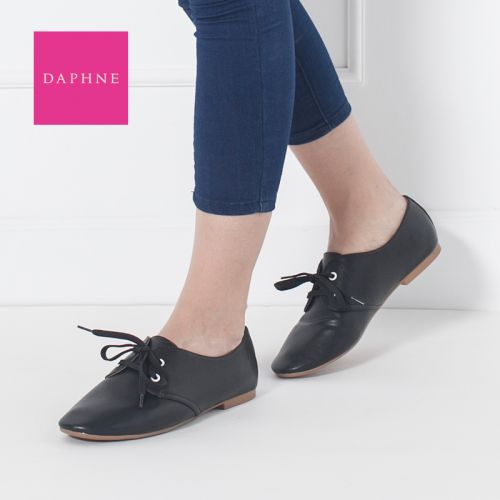 Chaussures de printemps femme en PU DAPHNE ronde avec lacets - semelle caoutchouc Ref 994378