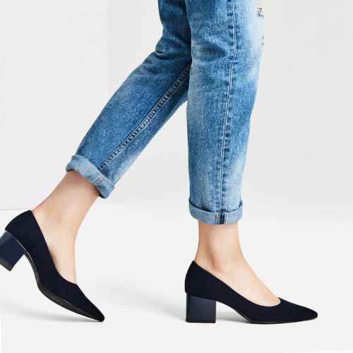 Chaussures de printemps femme en pointu ouverture profonde, - semelle caoutchouc Ref 994395