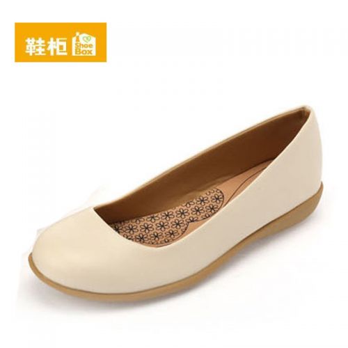 Chaussures de printemps femme en PU SHOEBOX ronde ouverture profonde- Ref 994402