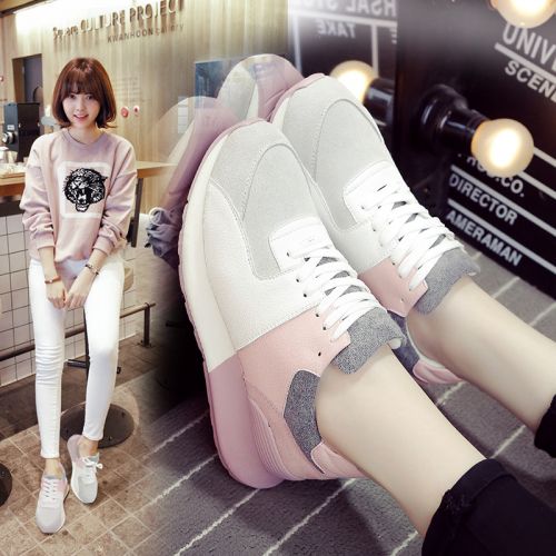 Chaussures de printemps femme en vache, Nubuck, ronde Génoise, Modèles mélangées, paillette, ouverture profonde- 
