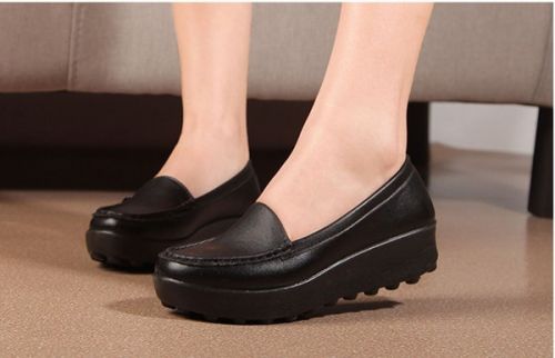 Chaussures de printemps femme en PU ronde - simple semelle caoutchouc Ref 994412