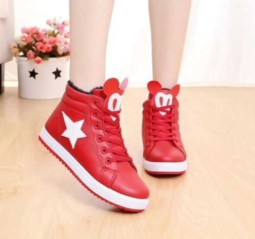 Chaussures de printemps femme en engrener ronde - collège Ref 994417