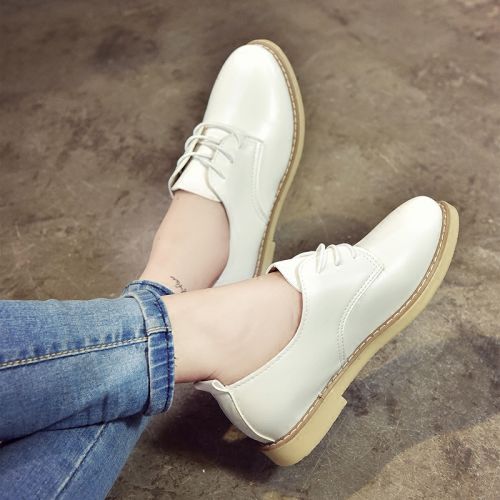 Chaussures de printemps femme en PU FURREZIO ronde ouverture profonde, avec lacets - semelle caoutchouc Ref 994422