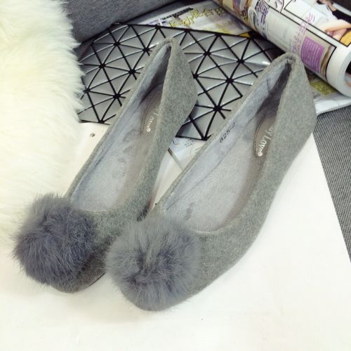 Chaussures de printemps femme en tête carrée - semelle caoutchouc Ref 994428