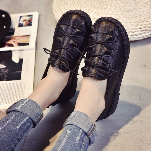Chaussures de printemps femme en Cuir spatial ronde Génoise, ouverture profonde- doux - semelle TPR Ref 994429