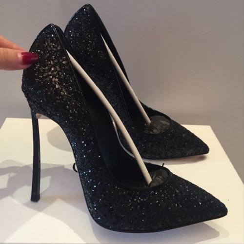 Chaussures de printemps femme en tissu Sequin pointu ouverture profonde, paillette, étanche - Europe semelle TPR 