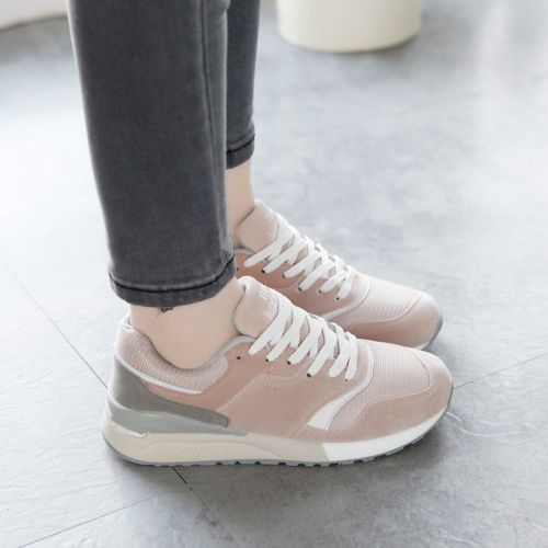 Chaussures de printemps femme en fibre Superfine ronde avec lacets, Modèles mélangées, étanche, engrener - semelle caoutcho