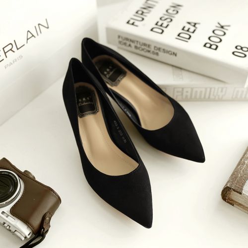 Chaussures de printemps femme en pointu ouverture profonde- loisir - semelle caoutchouc Ref 994439