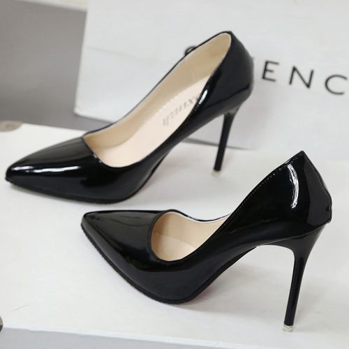 Chaussures de printemps femme en PU pointu ouverture profonde- Europe - semelle caoutchouc Ref 994447