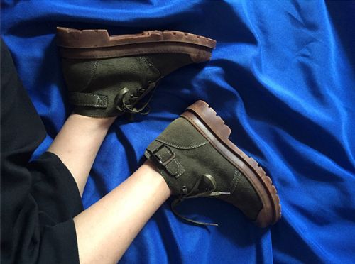 Chaussures de printemps femme en PU ronde - Ref 994465