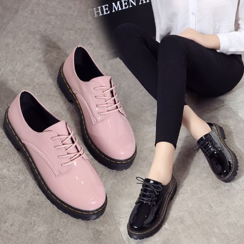 Chaussures de printemps femme en Manteau peinture ronde étanche, Avec une combinaison fines, Style romain - Angleterre s