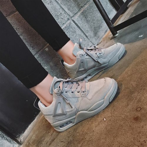Chaussures de printemps femme en vache, Nubuck, ronde Génoise, avec lacets - semelle caoutchouc Ref 994479
