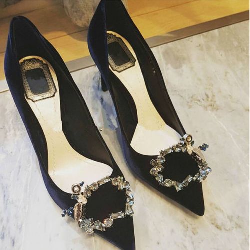 Chaussures de printemps femme en ZOROWOMAN pointu avec perles - sexy semelle caoutchouc Ref 994510