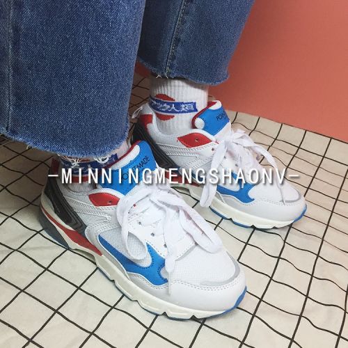 Chaussures de printemps femme en engrener ronde ouverture profonde, avec lacets, Modèles mélangées, - semelle 