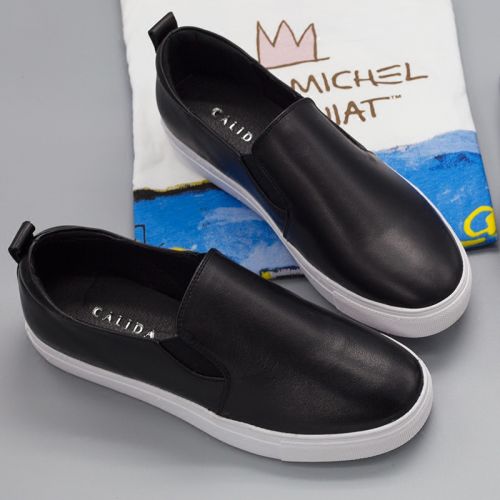 Chaussures de printemps femme en Première couche cuir CALIDA ronde ouverture profonde- - semelle caoutchouc Ref 99