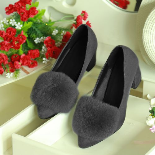 Chaussures de printemps femme en pointu ouverture profonde, - semelle caoutchouc Ref 994540