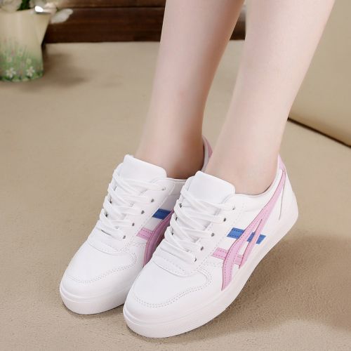 Chaussures de printemps femme en PU ronde avec lacets, - semelle caoutchouc Ref 994546