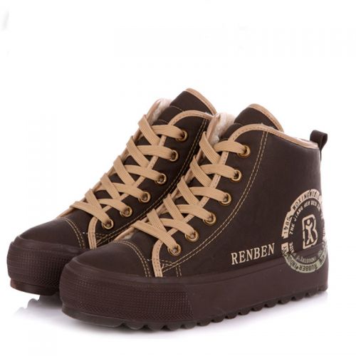 Chaussures de printemps femme en fibre Superfine ronde avec lacets, Modèles mélangées - loisir semelle caoutchouc Ref 9
