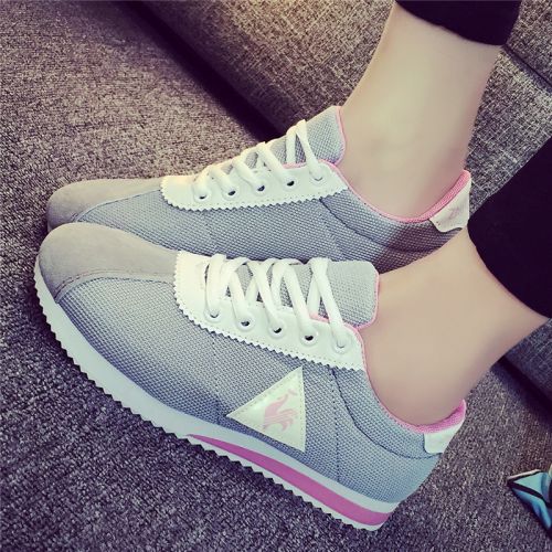 Chaussures de printemps femme en engrener ronde ouverture profonde, avec lacets - semelle caoutchouc Ref 994561