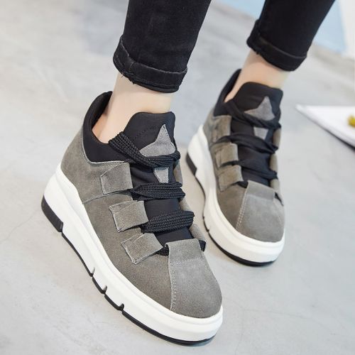 Chaussures de printemps femme en PU ronde Style romain - semelle caoutchouc Ref 994609