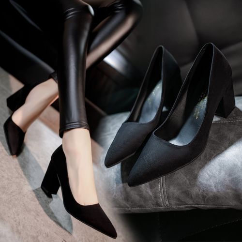 Chaussures de printemps femme en pointu ouverture profonde, - semelle caoutchouc Ref 994624